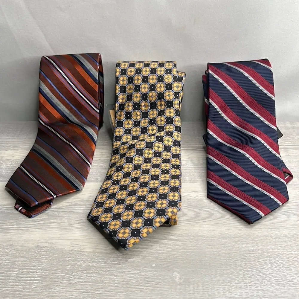 Bundle of 3 Men’s Silk ties Brand New!